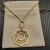 David Yurman Gold 38mm Serrated Stack Necklace