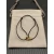 David Yurman Black Double Ring Gold Nylon Cord Bracelet