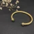 David Yurman 5mm Gold Cable Cuff Bracelet with Diamond-Accented Light Green Stone