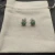 David Yurman 8mm Green Diamond Stud Earrings
