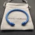 David Yurman 5mm Deep Blue Colorful Enamel Cuff Bracelet, Fits Wrist Size 16cm - 20cm