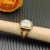 David Yurman Gold 14mm Square Pavé White Diamond Ring