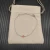 David Yurman 4mm Sterling Silver Single Stone Red Diamond Bracelet