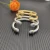 David Yurman 7mm Half Pavé Diamond Gold Cuff Bracelet