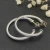 David Yurman Silver Large Cable Hoop Earrings