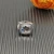 David Yurman Sterling Silver 14mm Square Pavé White Diamond Ring
