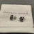David Yurman 11mm Hexagon Diamond Black Onyx Stud Earrings