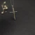 David Yurman Silver and Gold Cross Pendant Necklace with Cable Bar Details