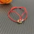 David Yurman Red Double Ring Nylon Cord Bracelet