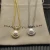 David Yurman 11mm Gold Round Pearl Pendant Necklace