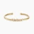 David Yurman Gold 4mm Rotating Curved Dome Bracelet, Fits Wrist Sizes 16–20cm