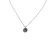 David Yurman Gold Diamond Initial W Disc Pendant Necklace