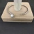 David Yurman Silver 3mm Pearl Cable Cuff Bracelet