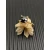 David Yurman Gold 8mm Four-Prong Black Diamond Ring