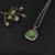 David Yurman 14mm Cushion-Cut Center Stone Necklace with Green Pavé