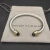 David Yurman 5mm Gold-End Black Diamond Cable Cuff Bracelet