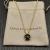 David Yurman 11mm Four-Prong Black Pavé Diamond Necklace