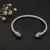 David Yurman 5mm Half-Pavé Cable Cuff Bracelet White Diamonds