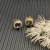 David Yurman 7mm Gold Square Purple Diamond Stud Earrings