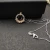 David Yurman Gold and Silver Rotating Hook Diamond Pendant Necklace, 1.5mm Chain, Length 45cm + 5cm
