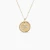 David Yurman Gold Diamond Initial P Disc Pendant Necklace