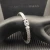 David Yurman 6.2mm Silver Pavé Hook Clasp Engraved Wave Bracelet