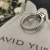 David Yurman Small Pavé Red Diamond Ring