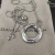 David Yurman 30mm White Gold Tone Round Pavé-Crystal Necklace