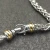 David Yurman 6mm Gold and Silver Hook Clasp Necklace