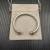 David Yurman 7mm Sterling Silver Oval Pavé Cable Cuff Bracelet