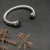 David Yurman 7mm Cable Bracelet with Rotating Black Diamond End Caps