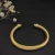 David Yurman 7mm Gold Half Pavé Diamond Cable Cuff Bracelet