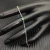 David Yurman 4mm Sterling Silver Single Stone Green Diamond Bracelet