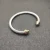 David Yurman 5mm Gold and Silver Gold End Cuff Bracelet, Fits Wrist Size 16cm - 20cm