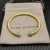 David Yurman 4mm Gold Half Pavé Diamond Bracelet