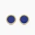 David Yurman 14mm Gold Turquoise Diamond Circle Stud Earrings