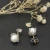 David Yurman Sterling Silver Four-Prong Pearl Stud Earrings