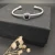 David Yurman 4mm Square Pavé Cable Bracelet with Black Diamonds