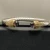 David Yurman 7mm Gold-Tone End Caps Sterling Silver Cable Cuff Bracelet Purple Diamonds