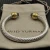 David Yurman 7mm Gold Purple Diamond Head Gemstone Bracelet, Fits Wrist Sizes 16–20cm