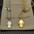 David Yurman White Gold-Tone Minions Blue Diamond Necklace