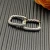 David Yurman Sterling Silver 24.3×15.9mm Pavé Hoop Earrings