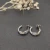 David Yurman Cable Cross Gold and Silver Hoop Earrings