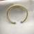 David Yurman 4mm Gold Blue Diamond Bangle Bracelet