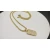David Yurman Gold Pavé White Diamond Tag Necklace 3mm Chain