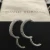 David Yurman Silver Half Pavé Diamond Stud Earrings, 25.4×4.8mm