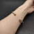 David Yurman 4mm Gold Round End Pavé Diamond Bracelet