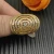 David Yurman 30mm Gold Stax Statement Ring