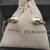 David Yurman 5mm Gold-End Pearl Cable Cuff Bracelet
