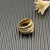 David Yurman 17.5mm Five-Row Cable Cross Diamond Ring